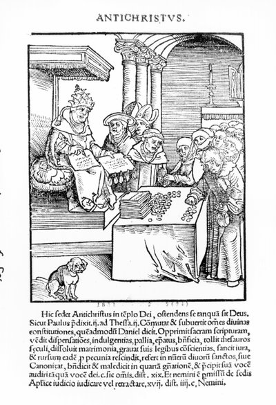 The Pope Selling Indulgences from 